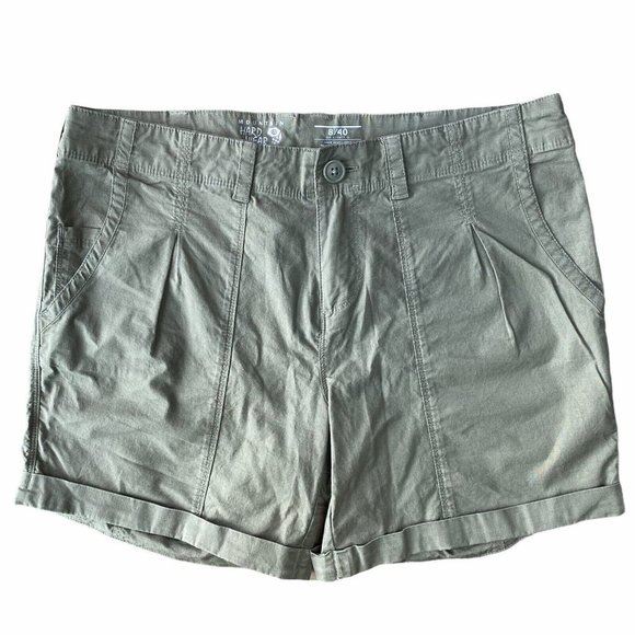 Mountain Hardwear Wandering Shorts Women’s 8 Mid Rise Stretch 32x6 Olive - Picture 1 of 4